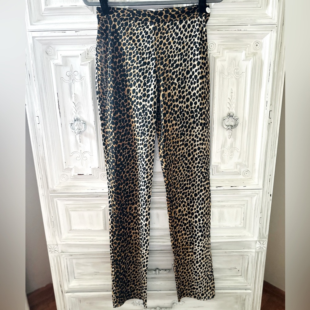 Dolce & Gabbana Semi Sheer Leopard Print Pants